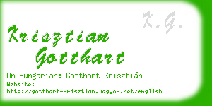 krisztian gotthart business card