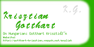 krisztian gotthart business card